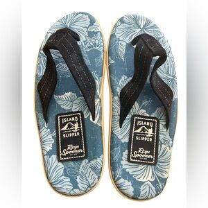 NWT Reyn Spooner Island Slipper Sandals Flip Flops - Women’s Size 8